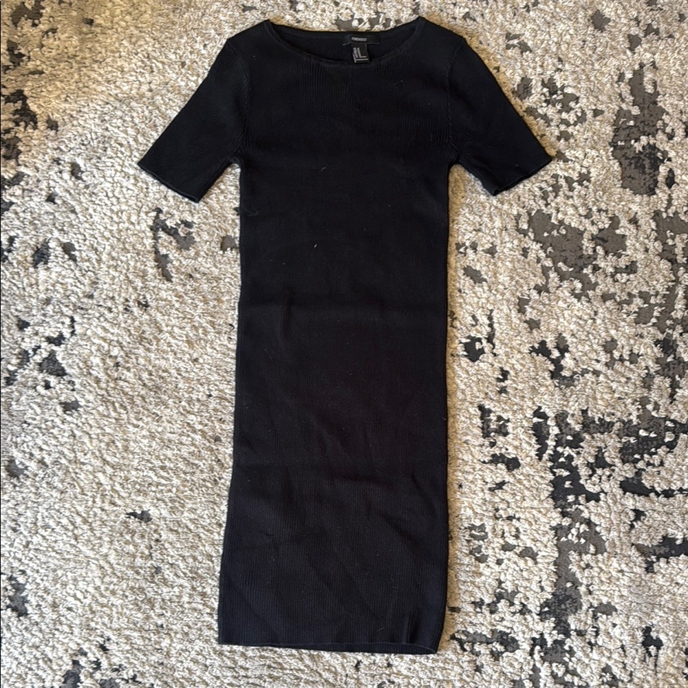 Forever 21 Elegant Black Midi Sweater Dress